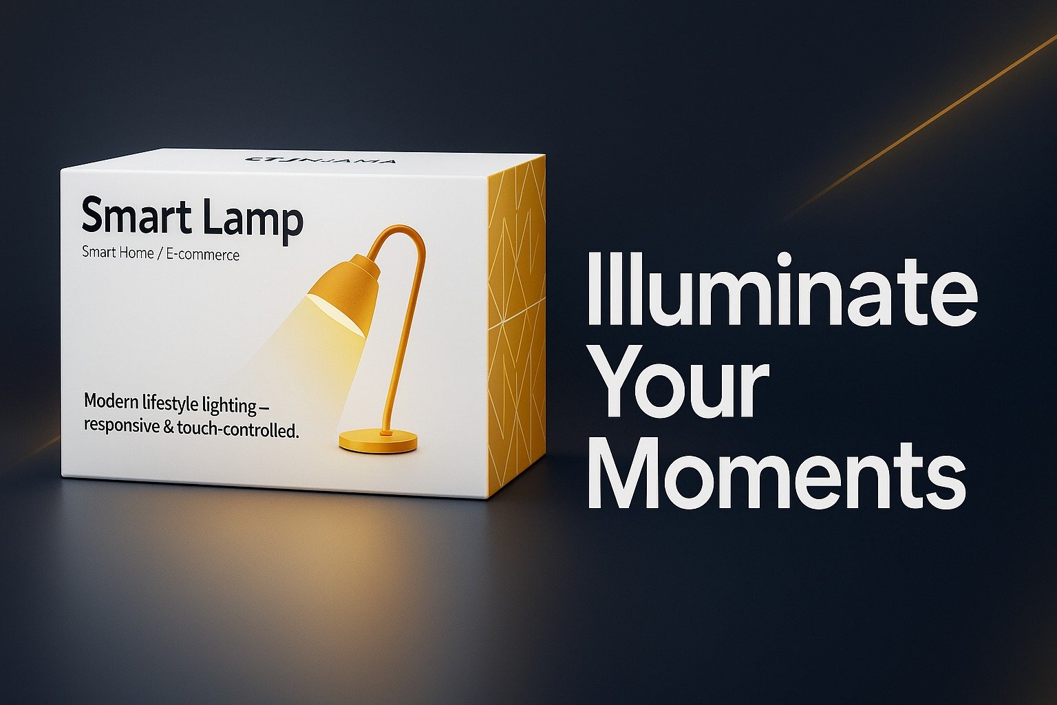 Ai banner generate using pixel plot AI for Lminara lamp