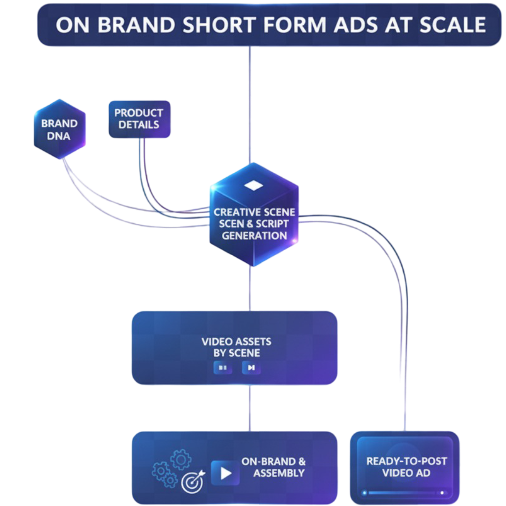 on brand short form ad at scale using the pixel plot ai ads generator