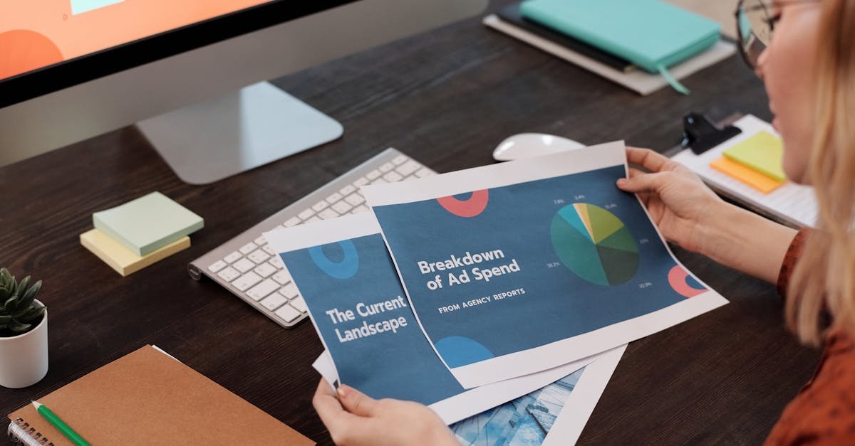 Illustration showing data charts shaping a brand story narrative