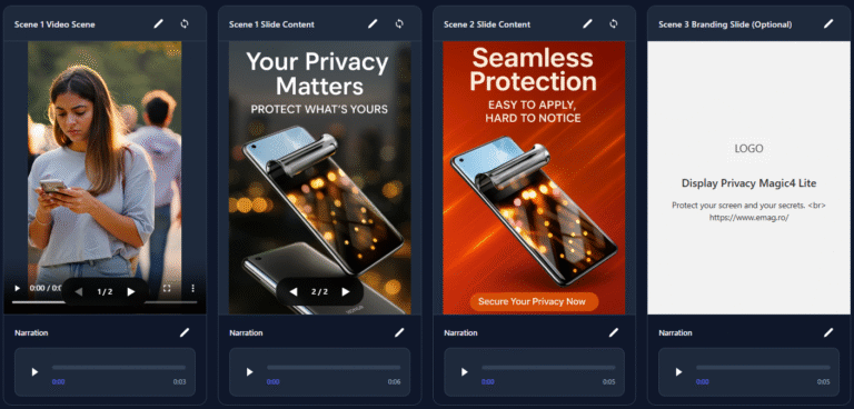 4‑scene snackable ad formula