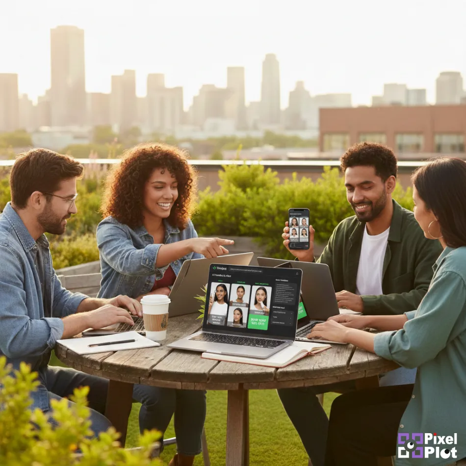 AI TikTok ad creator dashboard displaying the 4-scene framework and multiple hook variations