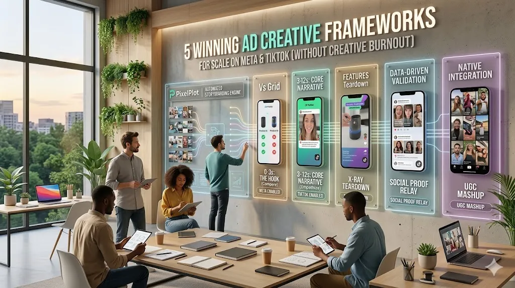 5 Winning Ad Creative Frameworks for Scale on Meta and TikTok