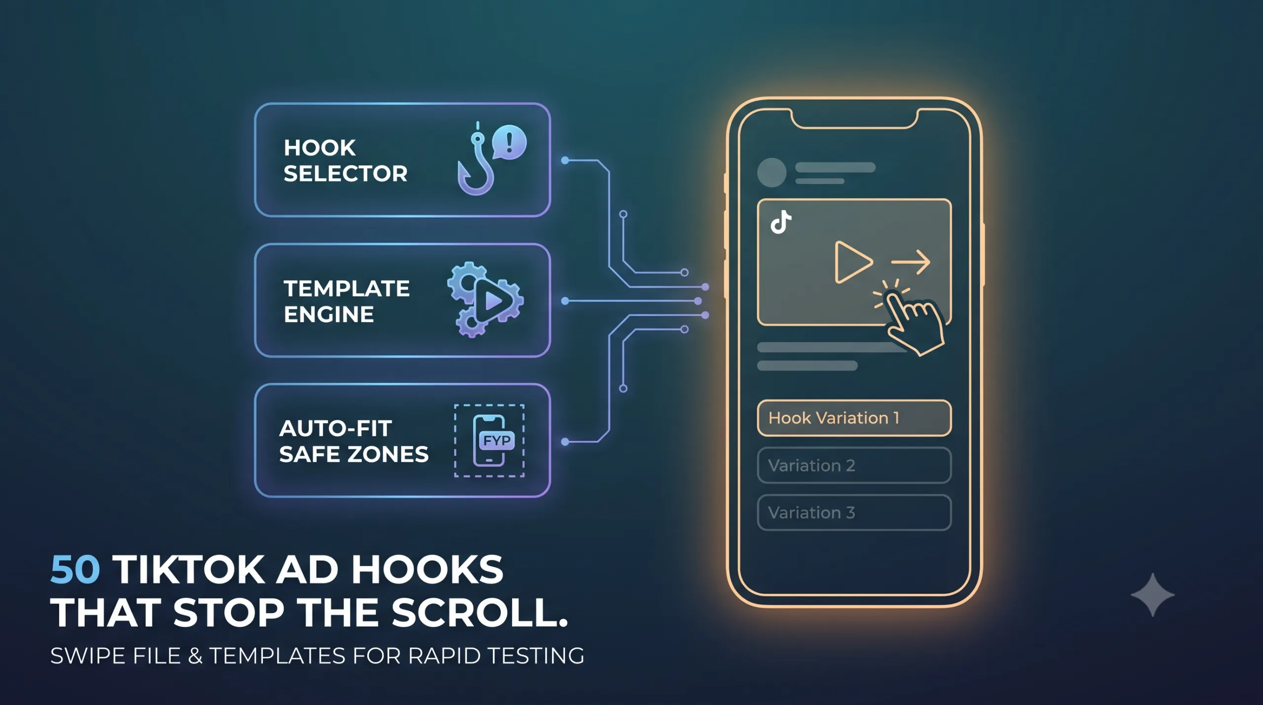 50 TikTok Ad Hooks That Stop the Scroll